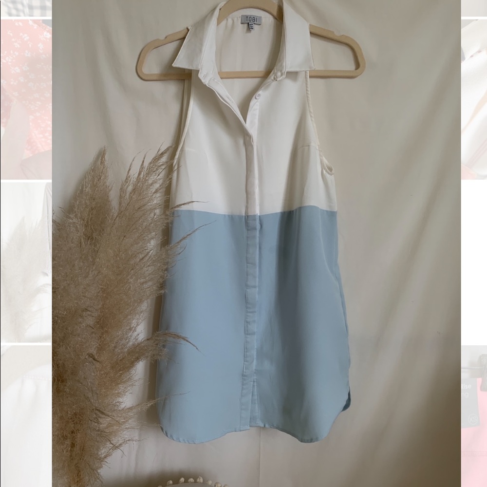 Buttoned blocked dress